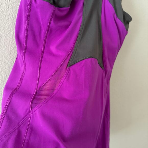 Alo Coolfit Racerback Tank Top Purple Gray Size XS - Picture 10 of 12